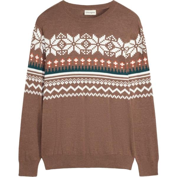 Maglione da uomo in marrone scuro bonprix bonprix