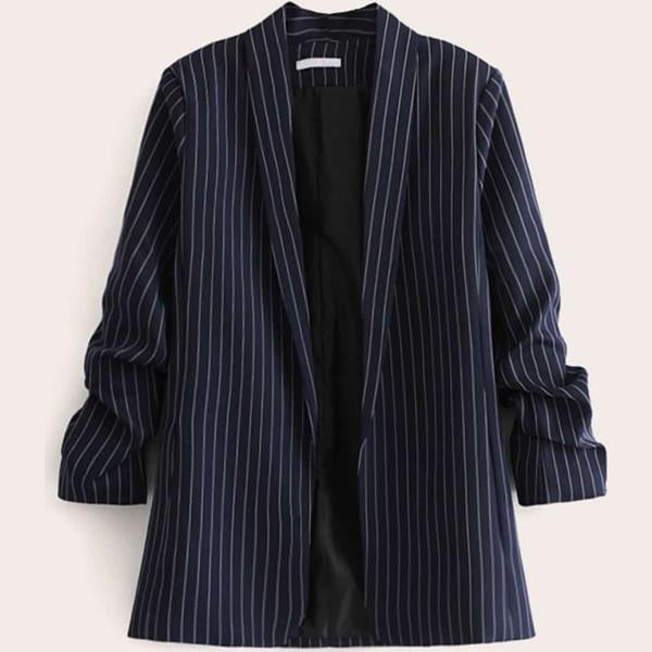 blazer Shein blu a righe