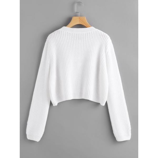pullovers Shein bianco