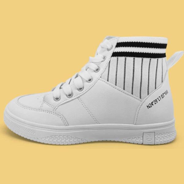 sneakers Shein bianco a righe