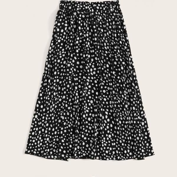 gonne longuette Shein nero con stampe
