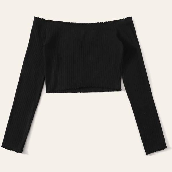 top Shein nero