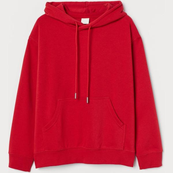 felpe con cappuccio H & M rosso