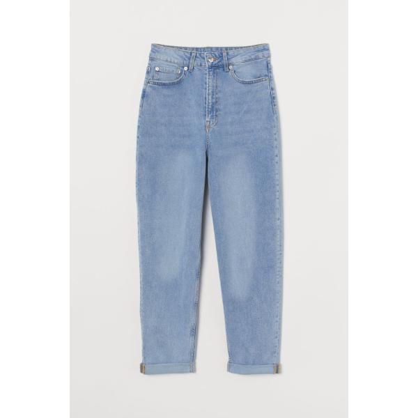 jeans mom H & M blu