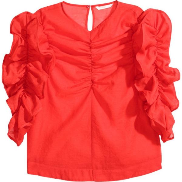 camicie H & M rosso