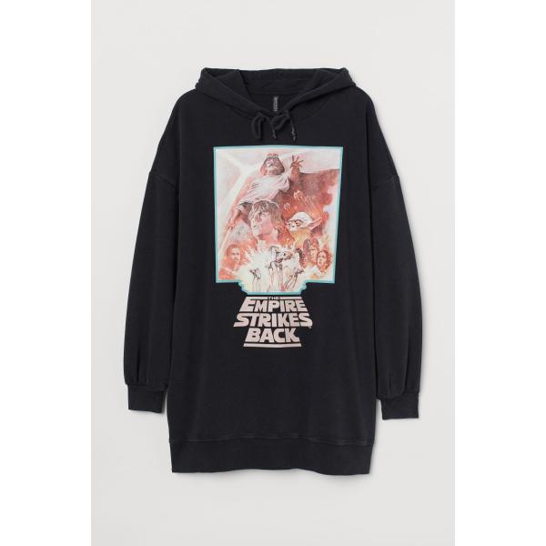 vestiti lunghi H & M grigio con stampe