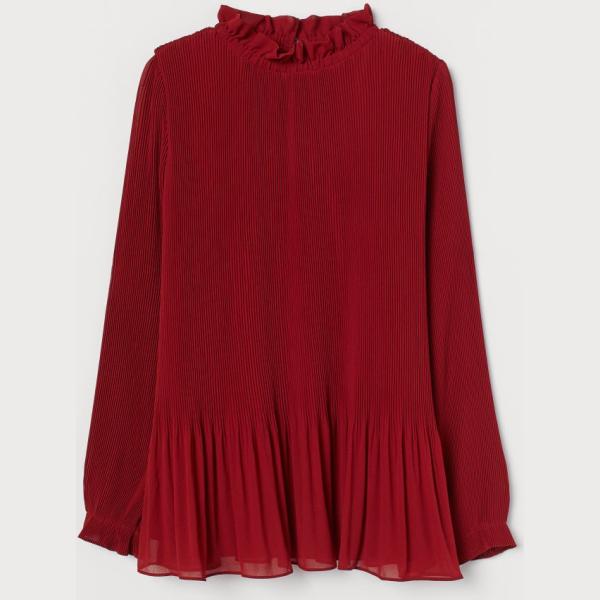 camicie H & M rosso