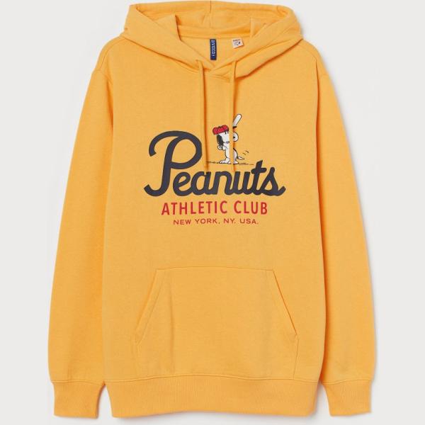 felpe con cappuccio H & M marrone con stampe