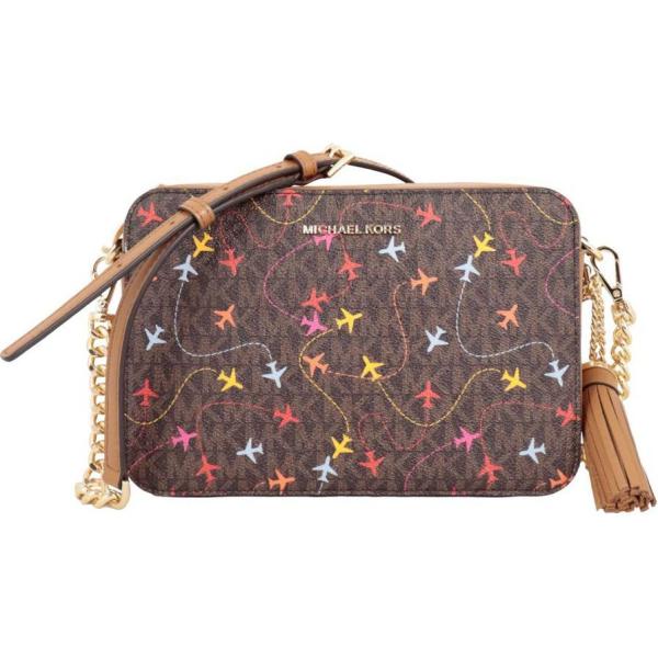 borse a tracolla Michael Kors marrone con stampe