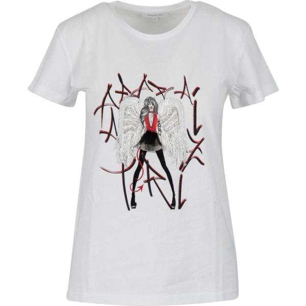 t-shirt Patrizia Pepe bianco con stampe