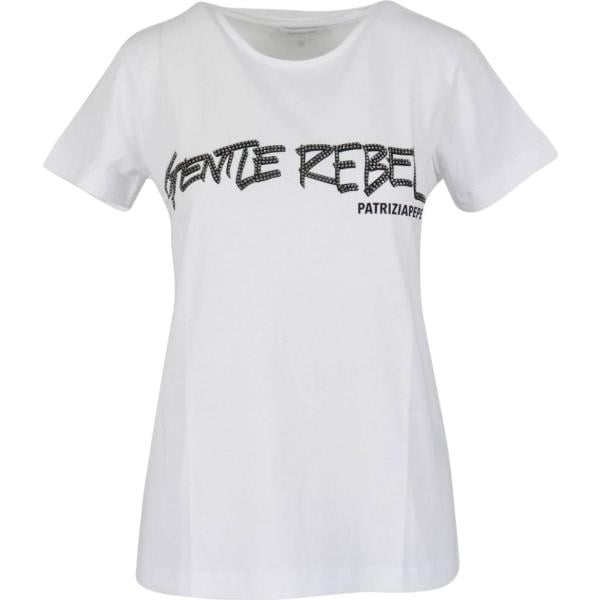 t-shirt Patrizia Pepe bianco con stampe