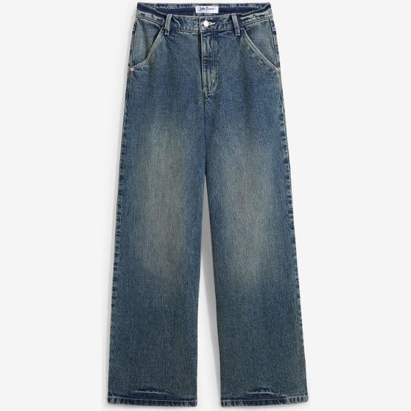Vaqueros pata de elefante mujer dark blue cintura alta denim bonprix