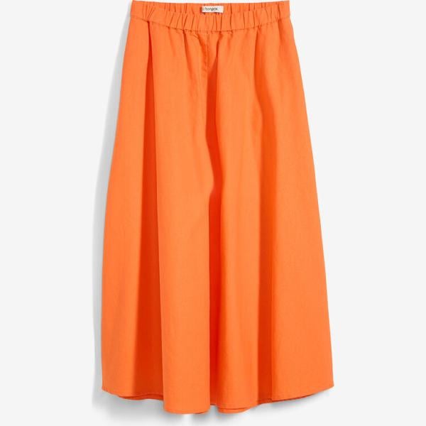 Falda longuette mujer lino bonprix