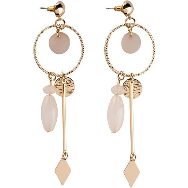 pendientes bonprix blanco