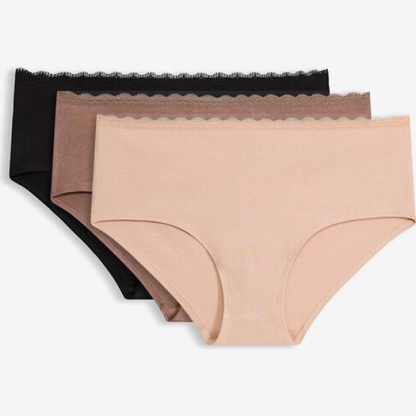 Braga culotte mujer snow white premamá con cordones algodón bonprix