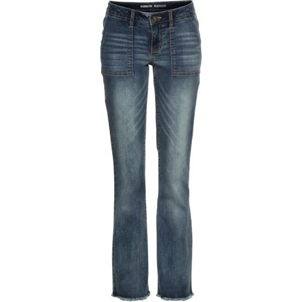 Vaqueros bootcut mujer dark blue poliéster bonprix