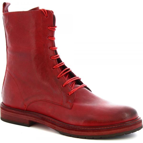 stivaletti Leonardo rosso
