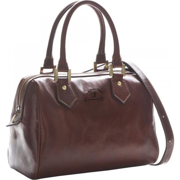 borse a mano Leonardo Italian Fashion marrone