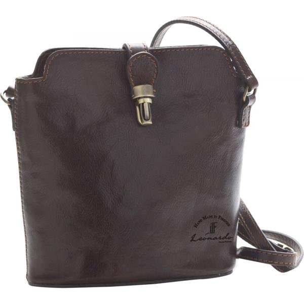 borse a secchiello Leonardo Italian Fashion marrone