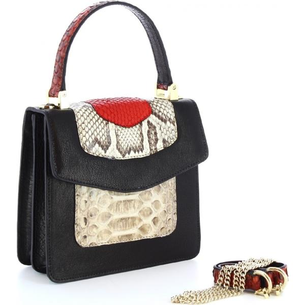 borse a mano Leonardo Shoes multicolore serpente