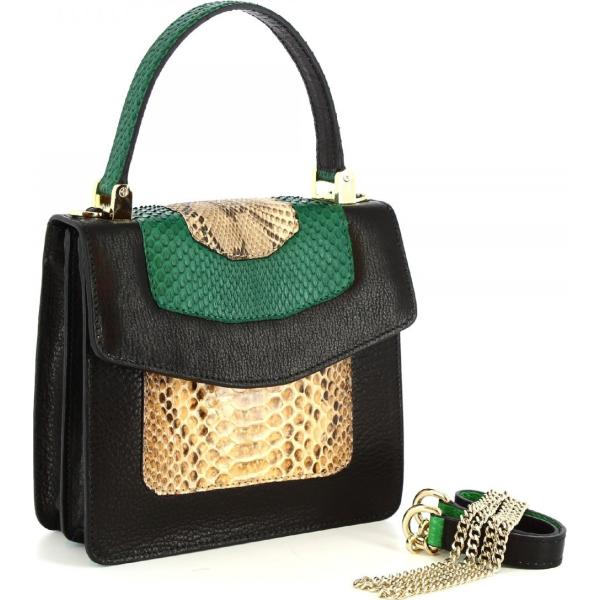 borse a mano Leonardo Shoes nero serpente
