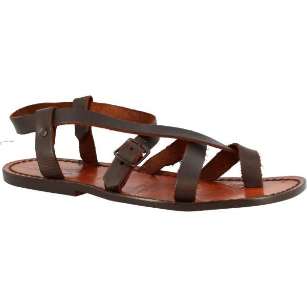 sandali Leonardo Shoes marrone military