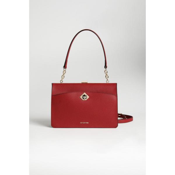 borse a spalla Cromia rosso con stampe