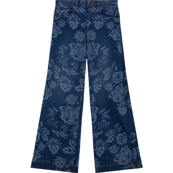 jeans Freddy blu a fiori