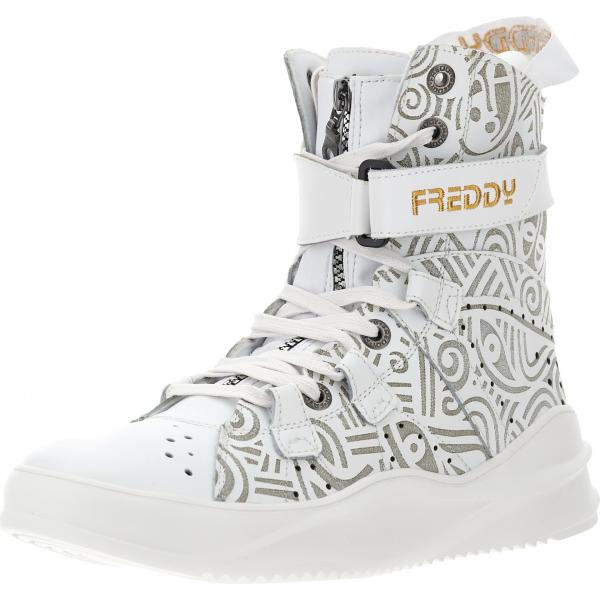 stivali Freddy bianco con stampe