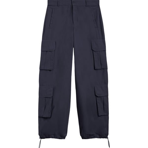 Pantaloni cargo da donna in blu scuro con zip Freddy
