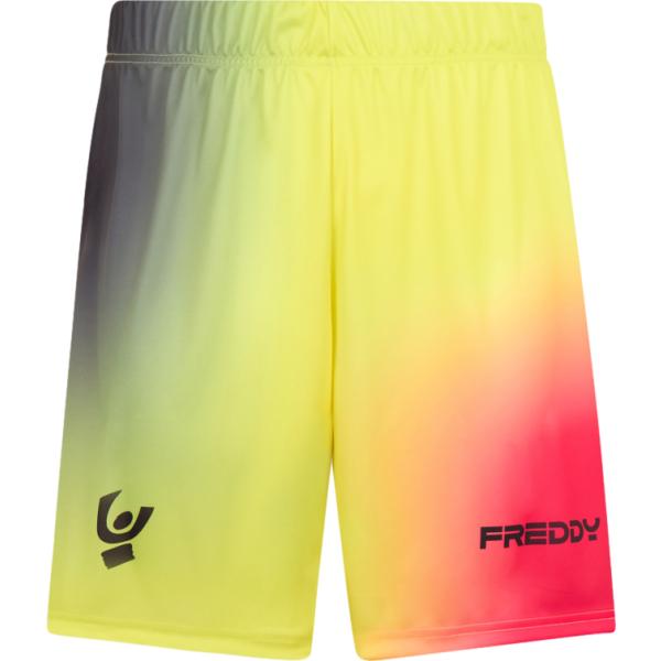 pantaloni corti Freddy giallo con stampe