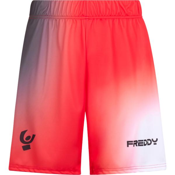 pantaloni corti Freddy rosso con stampe