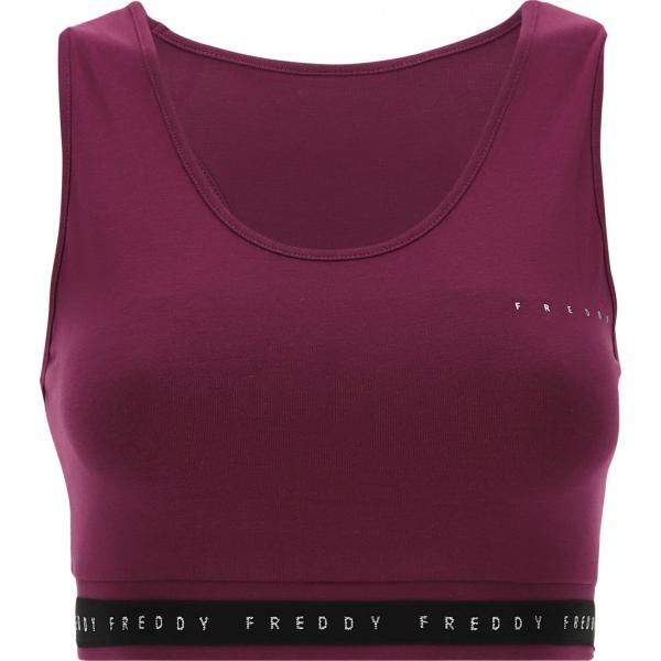 top Freddy rosso con stampe
