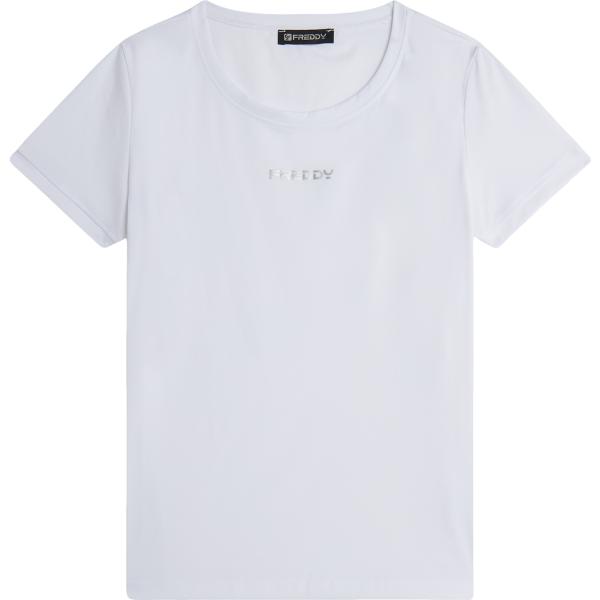 t-shirt sportive Freddy bianco