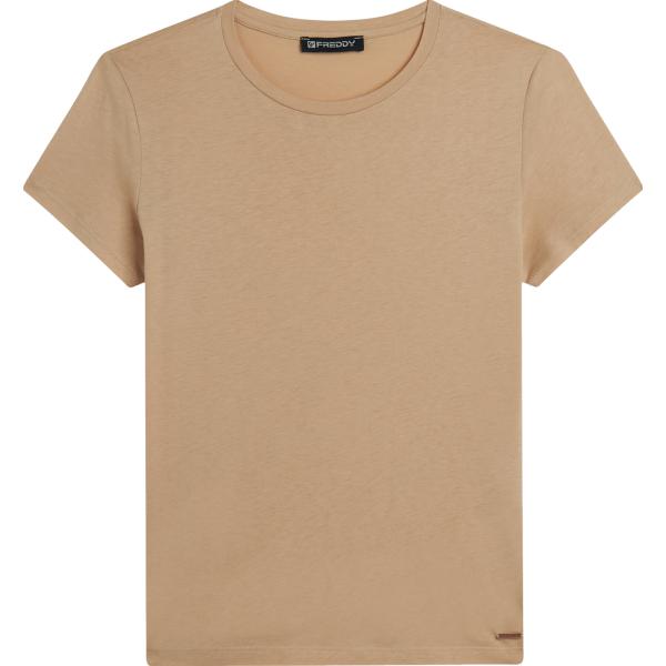 t-shirt Freddy marrone