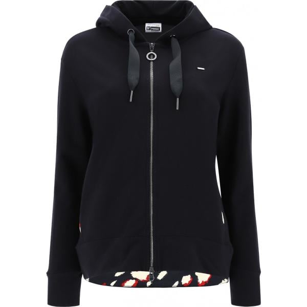 felpe con cappuccio Freddy nero animalier