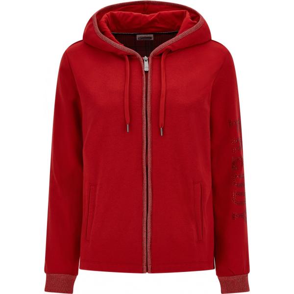 felpe con cappuccio Freddy rosso con stampe