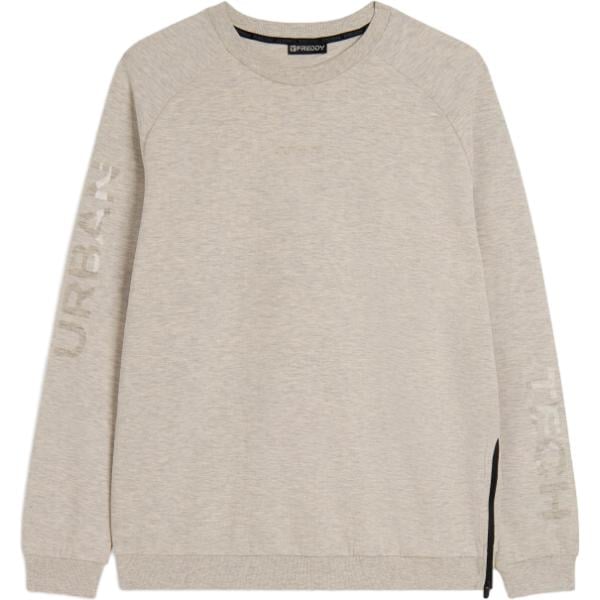 felpe sportive Freddy grigio con stampe