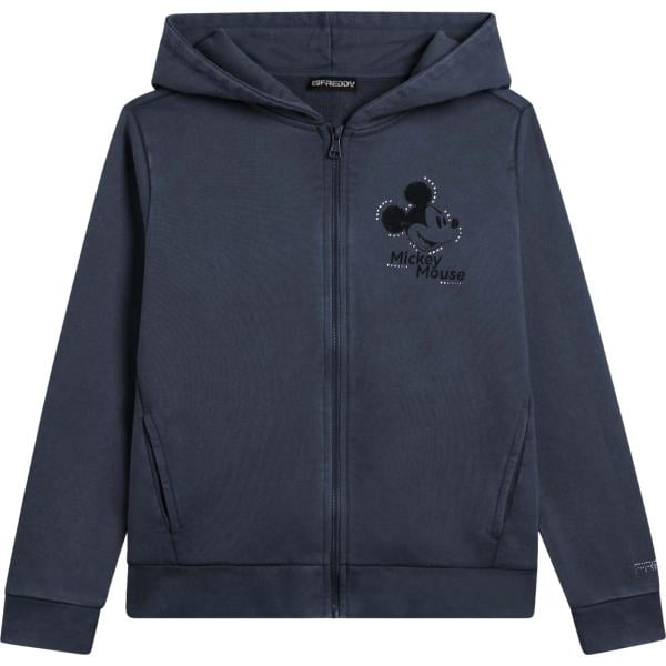 felpe con cappuccio Freddy blu con stampe