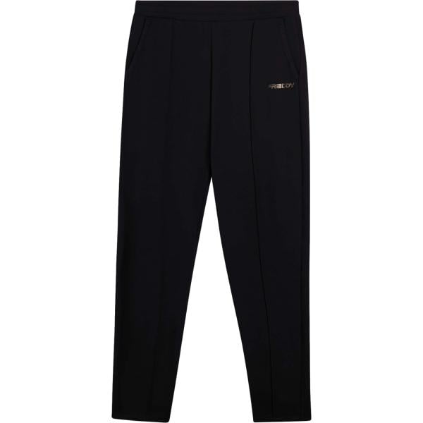 Pantaloni da donna in nero pece con coulisse Freddy