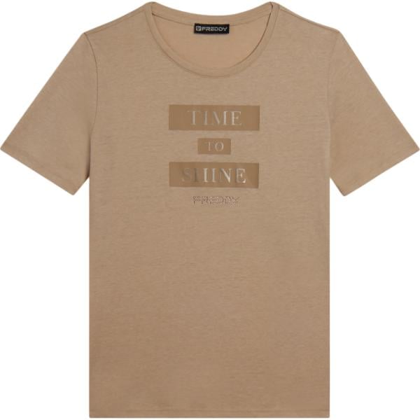 t-shirt Freddy marrone