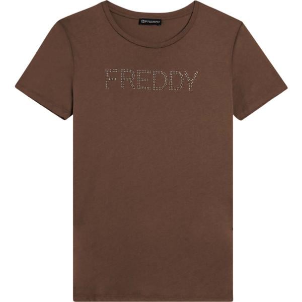 t-shirt Freddy marrone