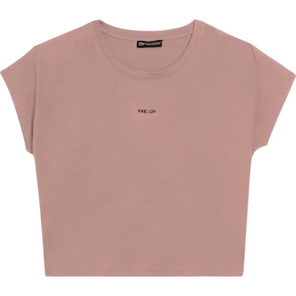 t-shirt Freddy marrone con stampe