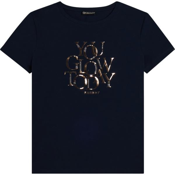t-shirt Freddy blu con stampe