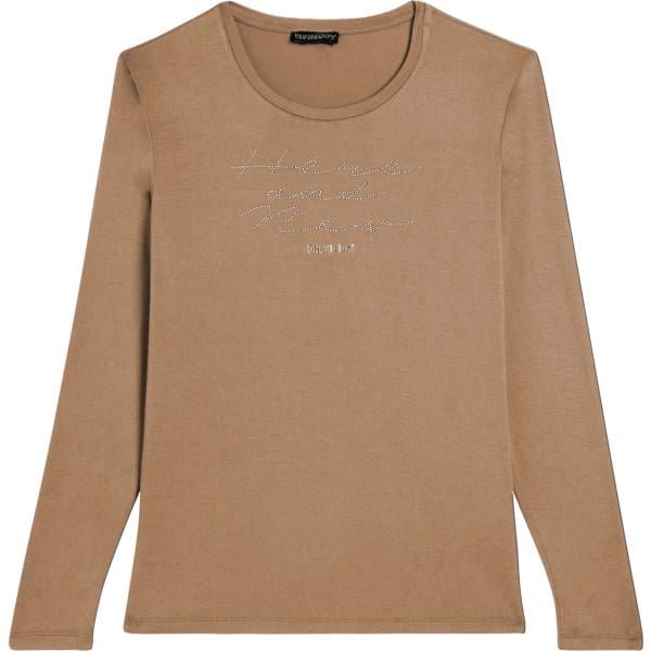 t-shirt Freddy marrone con stampe