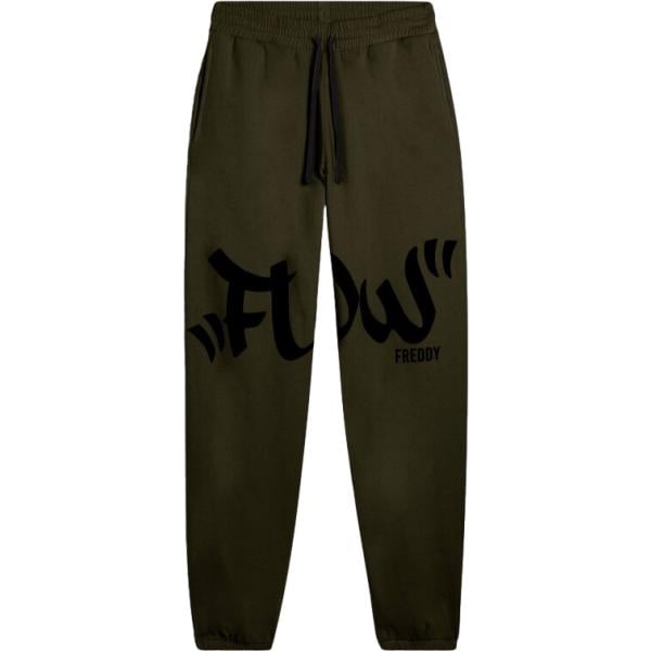 pantaloni Freddy marrone con stampe