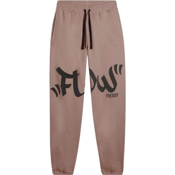 pantaloni Freddy marrone con stampe