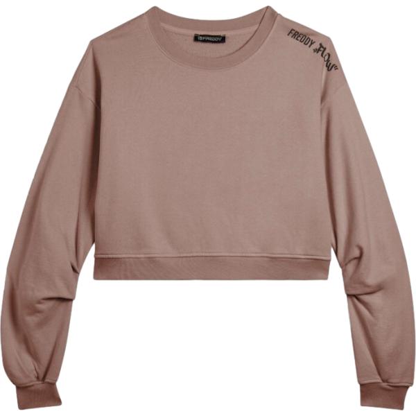 felpe Freddy marrone con stampe