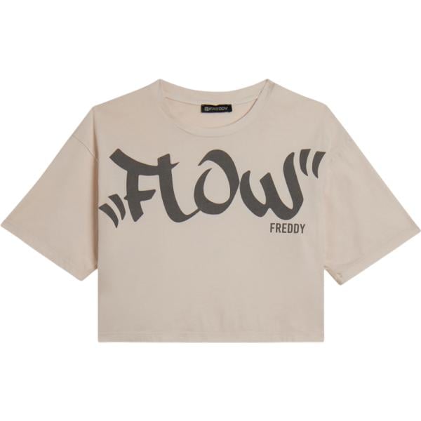 t-shirt Freddy grigio con stampe