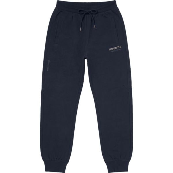 Pantaloni da uomo in blu scuro con stampe con coulisse in plush Freddy